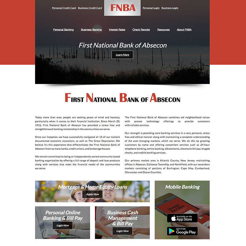 FNBA website development